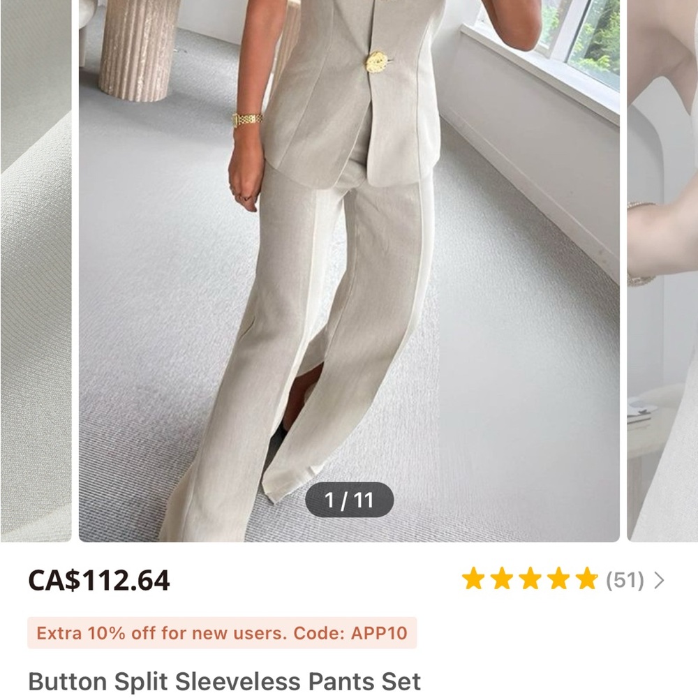 Commense Cream Boot Cut Flare Pants High Waist